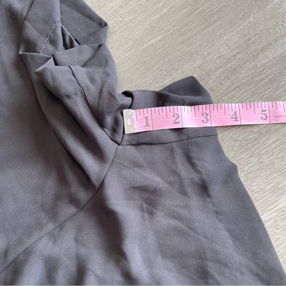 WHBM Black Flutter Sleeve Romper Onesie Jumpsuit 0P - Picture 10 of 10